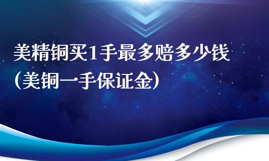 美精铜买1手最多赔多少钱(美铜一手保证金)_https://www.cnlz365.com_恒生指数直播间_第1张