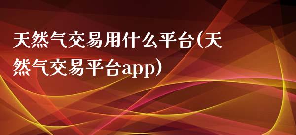 天然气交易用什么平台(天然气交易平台app)_https://www.cnlz365.com_股指期货直播间_第1张