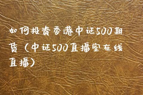 如何投资香港中证500期货（中证500直播室在线直播）_https://www.cnlz365.com_股指期货直播间_第1张