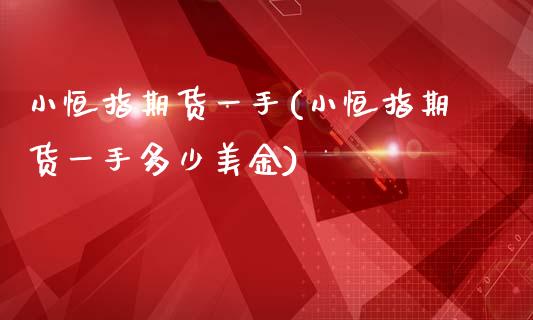 小恒指期货一手(小恒指期货一手多少美金)_https://www.cnlz365.com_黄金直播间_第1张