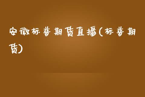 安徽标普期货直播(标普期货)_https://www.cnlz365.com_黄金直播间_第1张