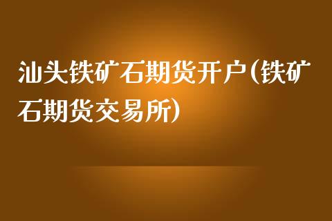 汕头铁矿石期货开户(铁矿石期货交易所)_https://www.cnlz365.com_股指期货直播间_第1张