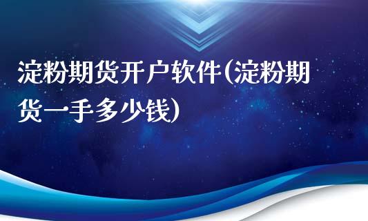 淀粉期货开户软件(淀粉期货一手多少钱)_https://www.cnlz365.com_期货直播间_第1张