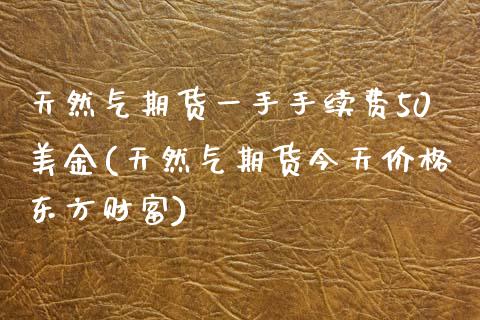 天然气期货一手手续费50美金(天然气期货今天价格东方财富)_https://www.cnlz365.com_股指期货直播间_第1张